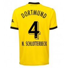 Borussia Dortmund Nico Schlotterbeck #4 Hemmatröja 2023-24 Korta ärmar